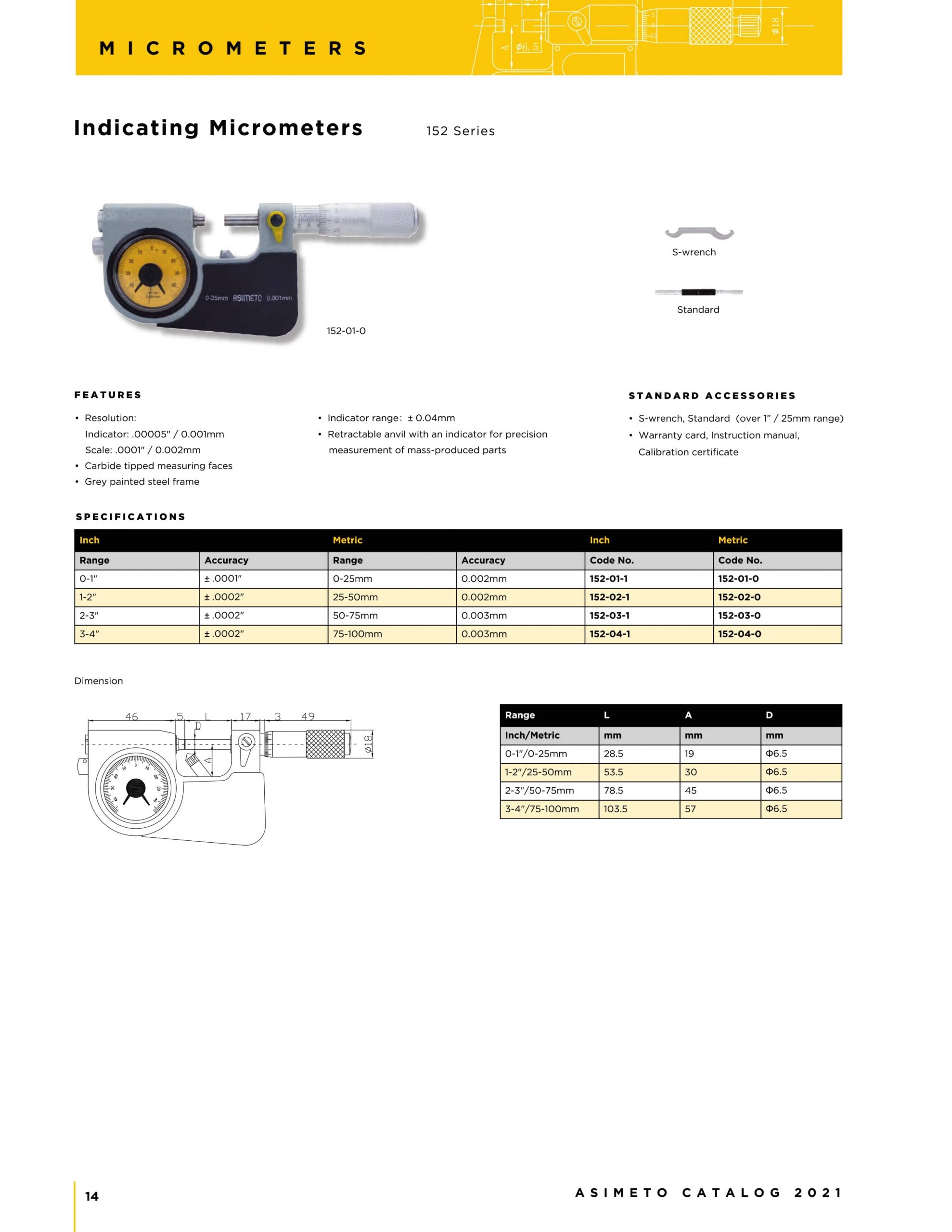 کاتالوگ میکرومتر ساعتی آسیمتو asimeto ( پاسومتر )