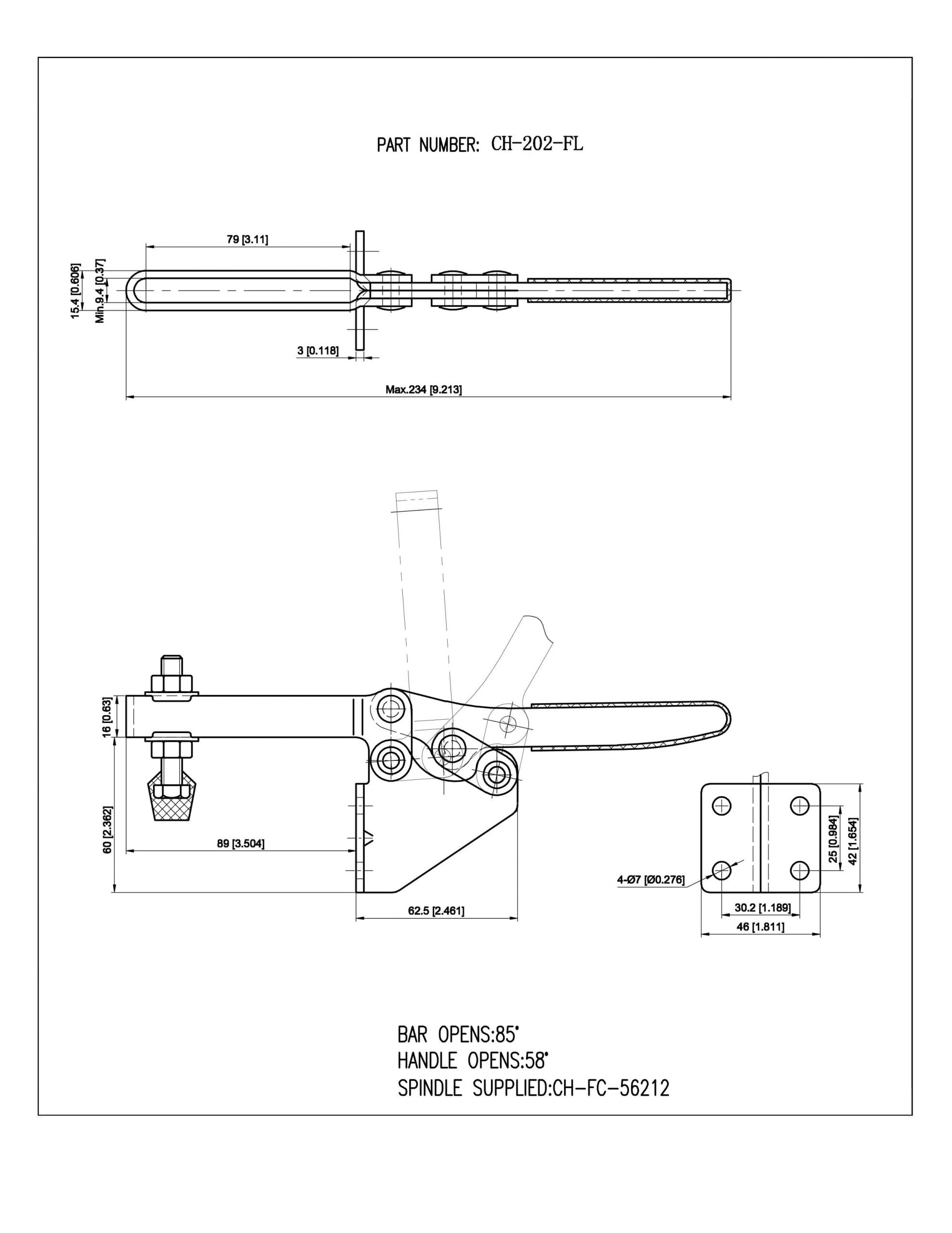 کاتالوگ کلمپ دسته افقی CH-202-FL تک