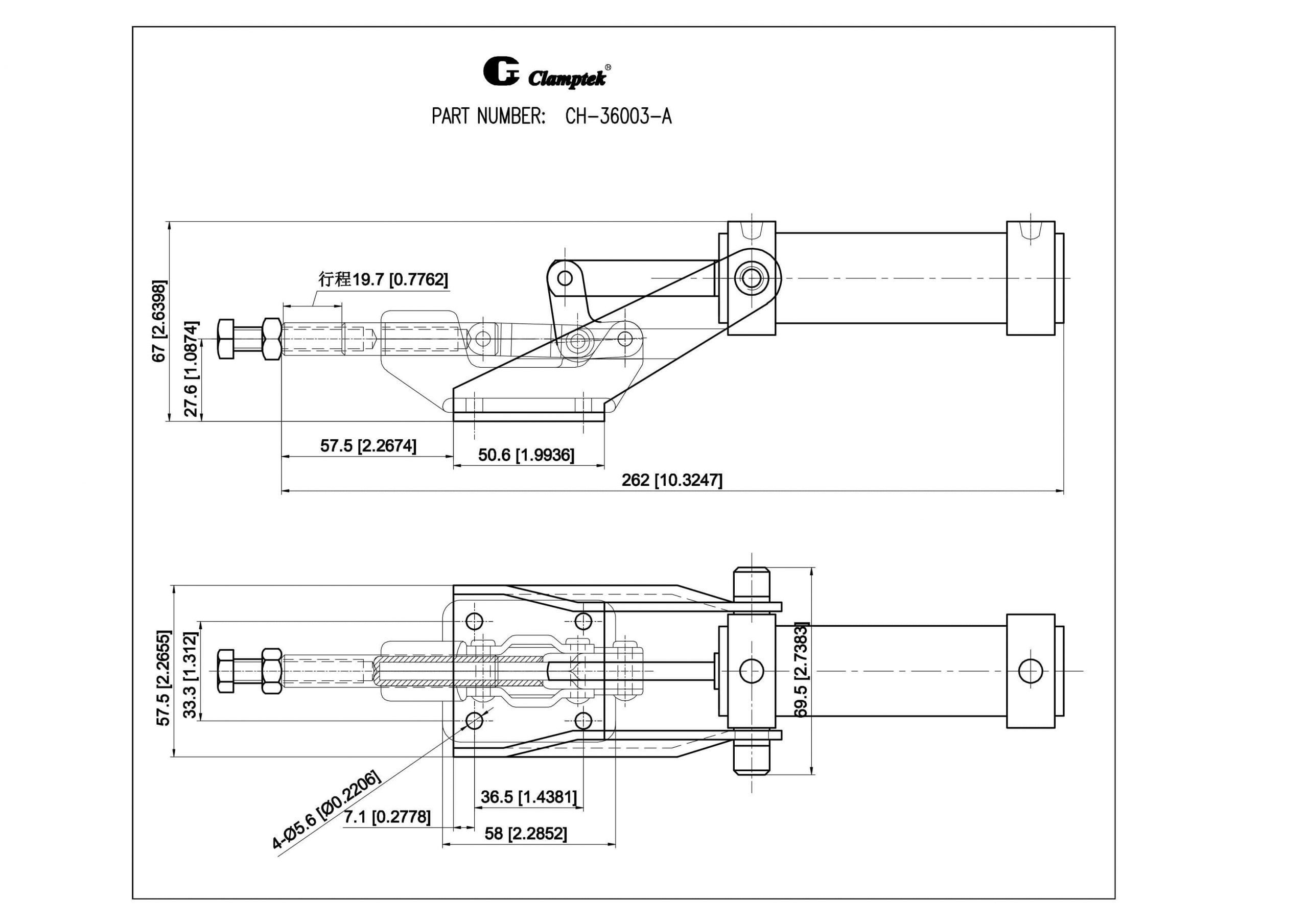 کاتالوگ کلمپ بادی CH-36003-A clamptek