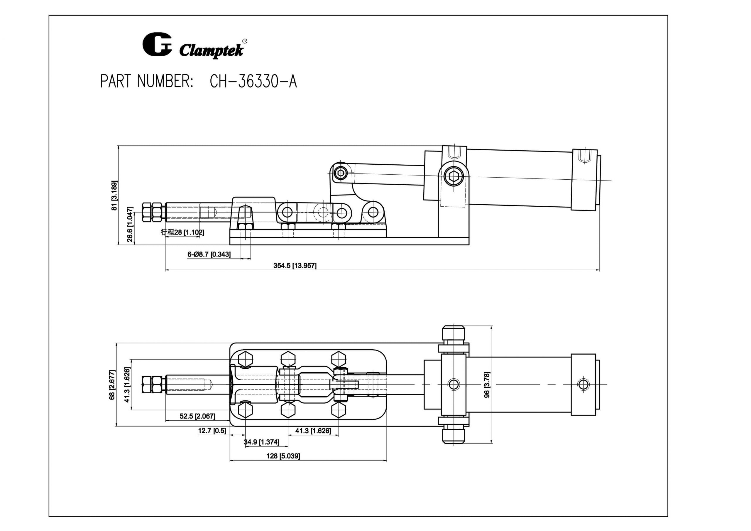 کاتالوگ کلمپ بادی CH-36330-A Clamptek