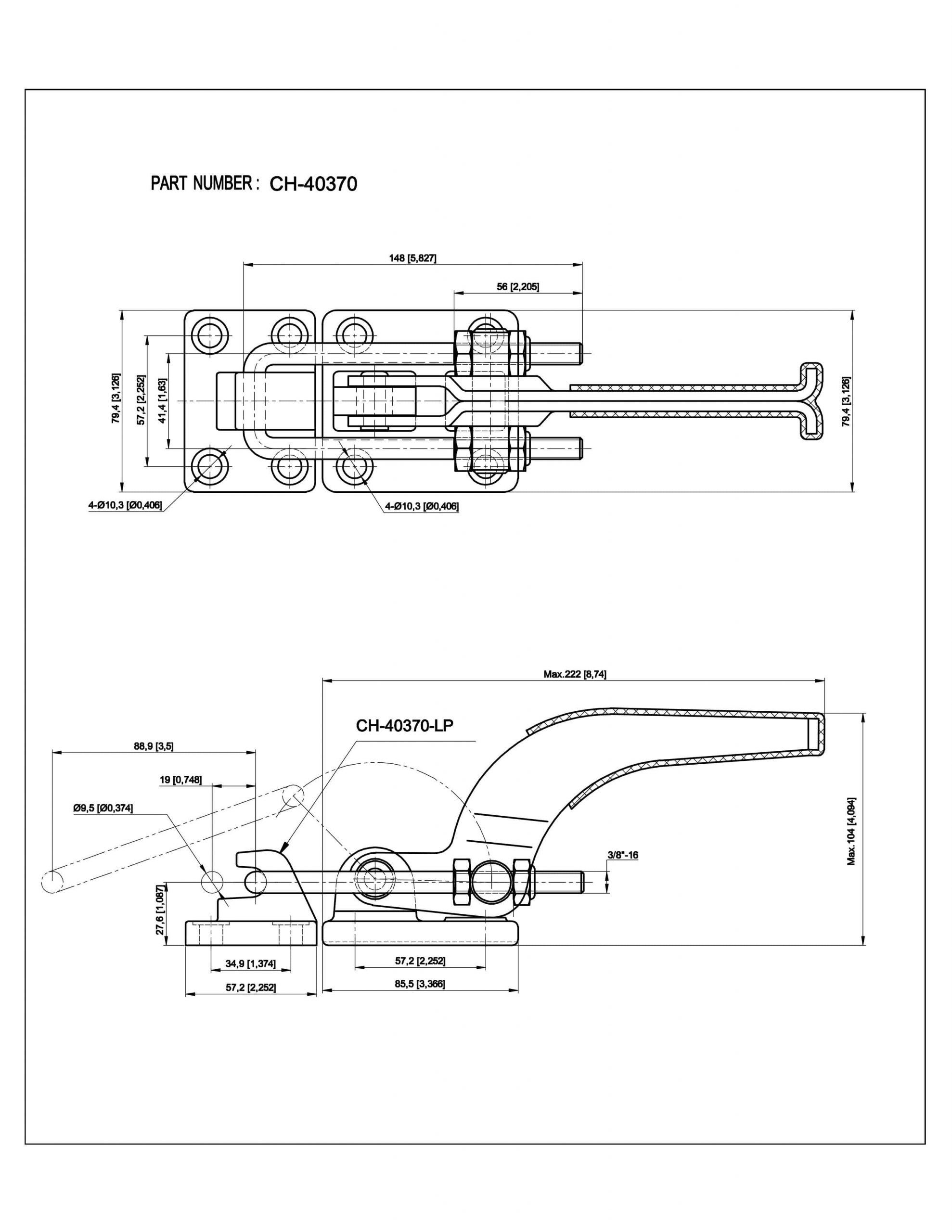 کاتالوگ کلمپ کششی CH-40370 clamptek