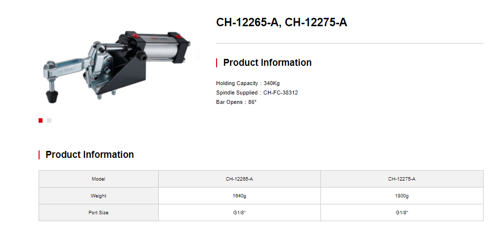 خرید کلمپ بادی CH-12265-A Clamptek