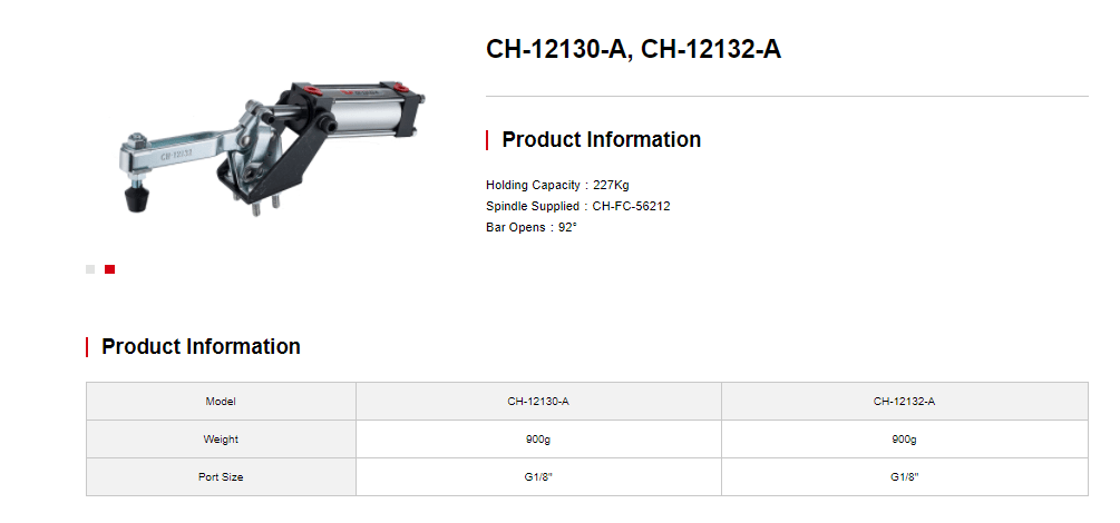 کاتالوگ کلمپ بادی CH-12132-A Clamptek